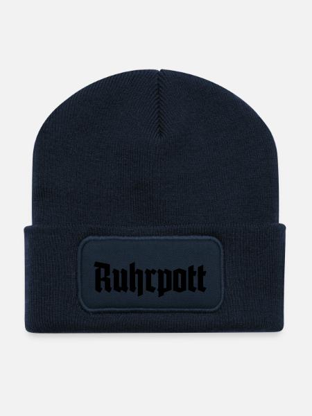 Ruhrpott - Pott - Bergbau - Kumpel - Ruhr - Shirt - Recycelte Patch Beanie - French Navy