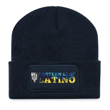 Bloc de l’Est Latino Ukrainien Ukraine Cadeau - Beanie recyclé à patch - bleu marine - Devant