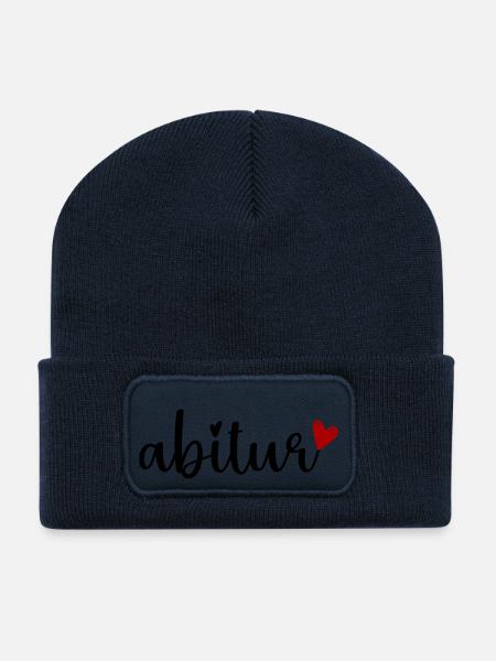 Abitur - Recycelte Patch Beanie - French Navy