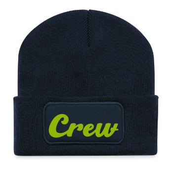 équipage - Beanie recyclé à patch - bleu marine - Devant