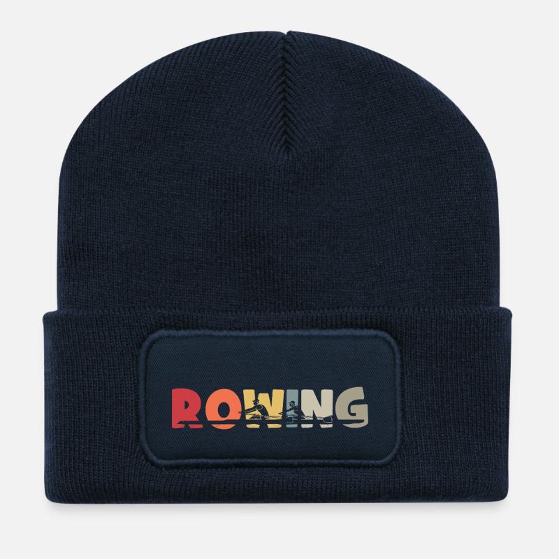 Rowing - Rudern - Ruderer - Ruderin - Aviron - Recycelte Patch Beanie - French Navy
