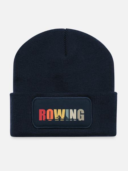 Rowing - Rudern - Ruderer - Ruderin - Aviron - Recycelte Patch Beanie - French Navy