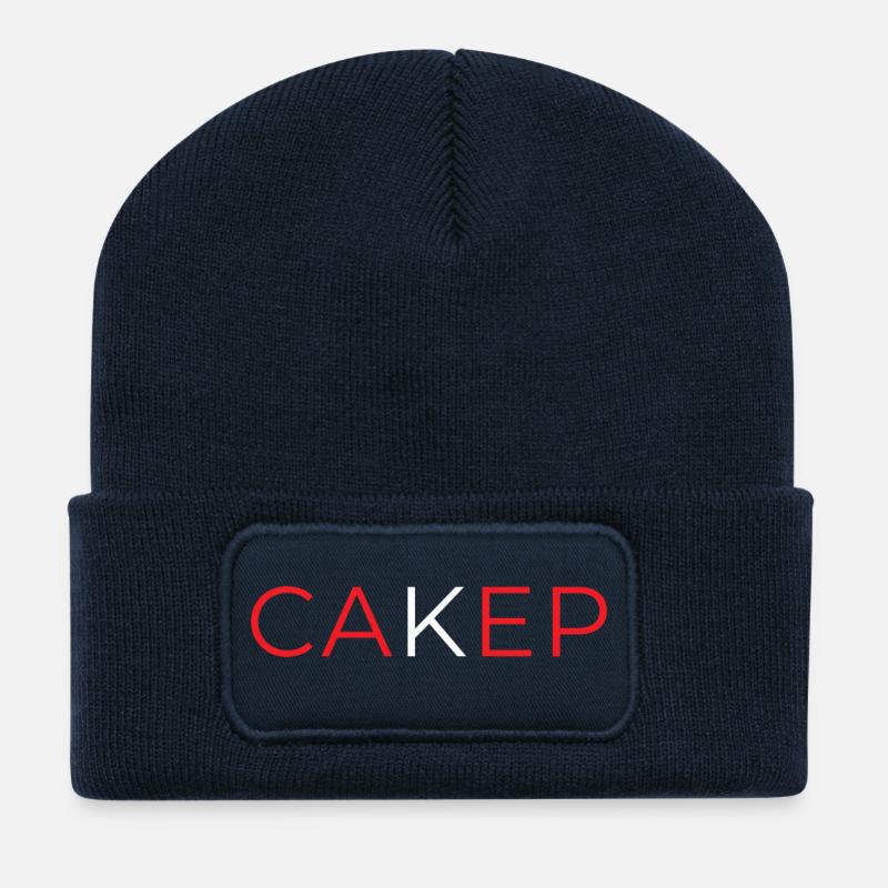 INDONET Kuchen - Recycelte Patch Beanie - French Navy
