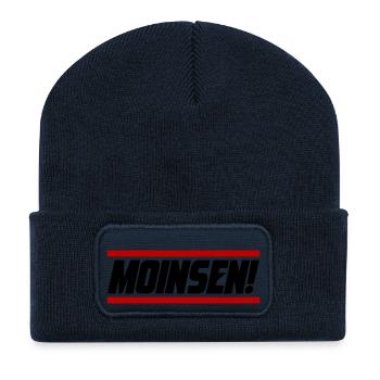 Moinsen Moin - Recycelte Patch Beanie - French Navy - Vorne