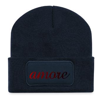 amore - Italia - Italy - Love - Liebe - Recycled Patch Beanie - french navy - Front