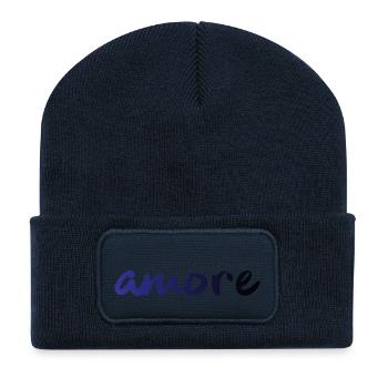 amore - Italia - Italy - Love - Liebe - Recycled Patch Beanie - french navy - Front