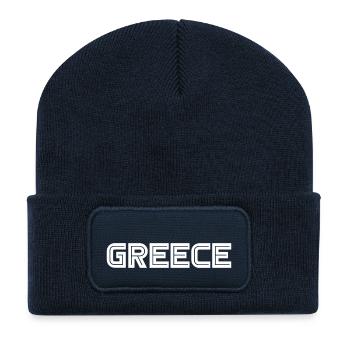 Greece - Griechenland - Athens - Recycled Patch Beanie - french navy - Front