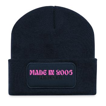 Made in 2008 - Perfektion seit Tag 1 - Recycelte Patch Beanie - French Navy - Vorne