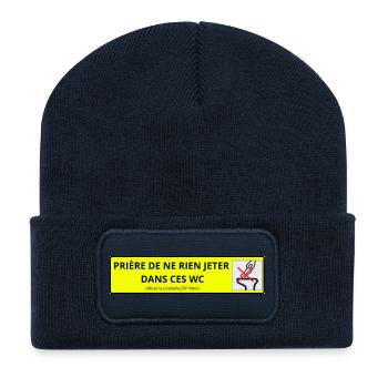toilet - Recycled Patch Beanie - french navy - Front