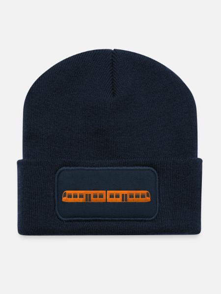 Straßenbahn - Recycelte Patch Beanie - French Navy