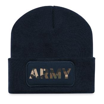 Modèle de camouflage de l’ARMÉE France - Beanie recyclé à patch - bleu marine - Devant