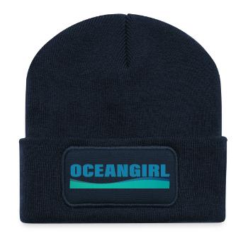OCEANGIRL - Beanie recyclé à patch - bleu marine - Devant