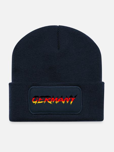 Deutschland - Recycelte Patch Beanie - French Navy