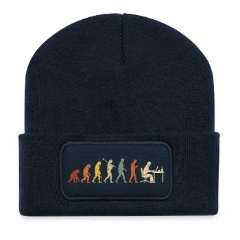 Programmers – Coding Developers & Computer Scientists - Recycled Patch Beanie - french navy - Front