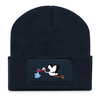 Storch - Recycelte Patch Beanie - French Navy - Vorne