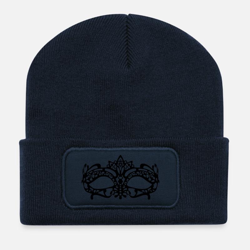 mask, - Recycled Patch Beanie - french navy