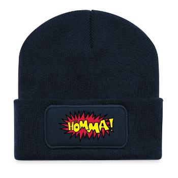 Comic Hömma - Recycelte Patch Beanie - French Navy - Vorne