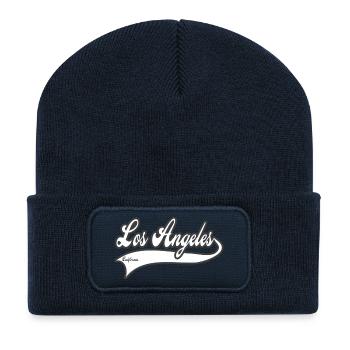los angeles california - Recycelte Patch Beanie - French Navy - Vorne