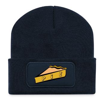 Un morceau de gâteau cadeau - Beanie recyclé à patch - bleu marine - Devant