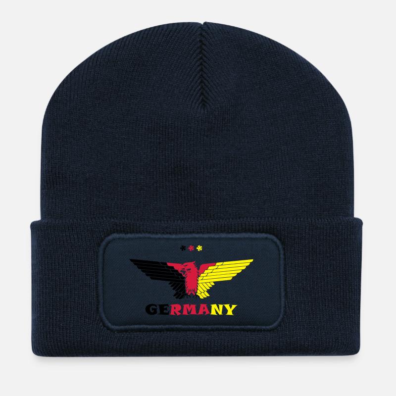 Germany Adler Germany colored - Recycled Patch Beanie - french navy
