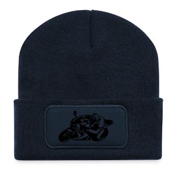 HRC 1000RR - Recycelte Patch Beanie - French Navy - Vorne