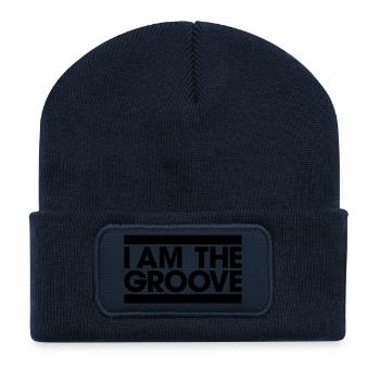 Ich bin der Groove - Recycelte Patch Beanie - French Navy - Vorne