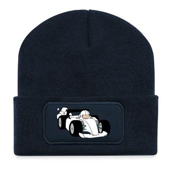 Formula Race car - Recycled Patch Beanie - french navy - Front