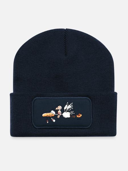 Storch bringt Baby - Recycelte Patch Beanie - French Navy