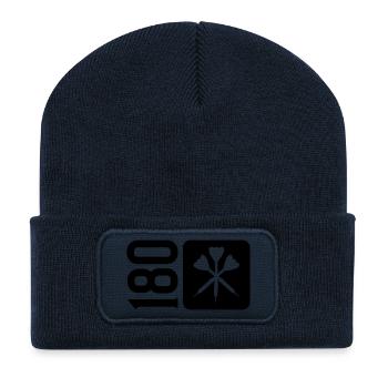 darts icon 180 - Recycelte Patch Beanie - French Navy - Vorne