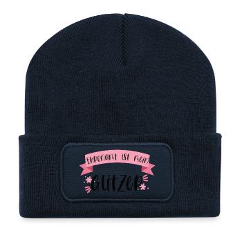 Ehrenamt Freiwillige Feuerwehr Sanitäterin - Recycelte Patch Beanie - French Navy - Vorne