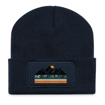Mountain Mama - Recycled Patch Beanie - french navy - Front