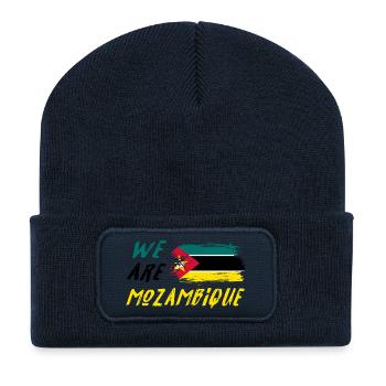Wir sind Mosambik - Recycelte Patch Beanie - French Navy - Vorne