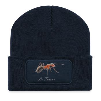 la fourmi - Beanie recyclé à patch - bleu marine - Devant