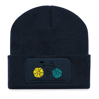 PAPA. PAPY. FETE DES PERES. MAITRESSE. MAITRE - Beanie recyclé à patch - bleu marine - Devant
