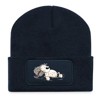 Sleeping Dog Tired Dream - Recycled Patch Beanie - french navy - Front