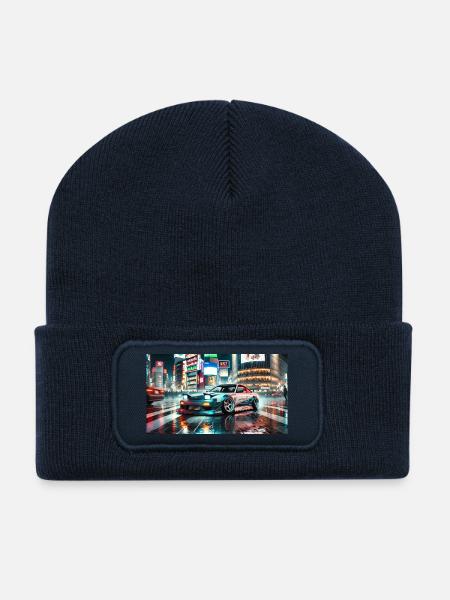 Driftauto - Recycelte Patch Beanie - French Navy