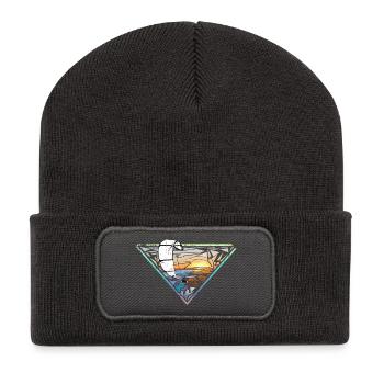 Sunriser - Recycled Patch Beanie - dark grey - Front