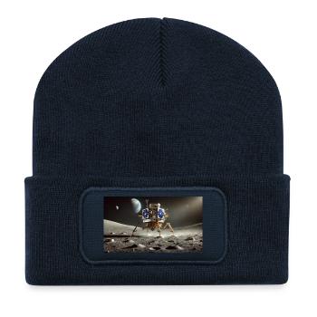 Blue Ghost - Recycled Patch Beanie - french navy - Front