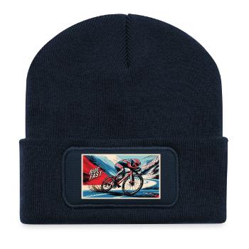 Bicycle - Recycled Patch Beanie - french navy - Front