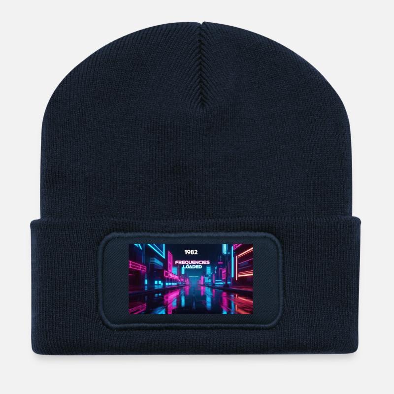 FREQUENCIES LOADED - Recycelte Patch Beanie - French Navy
