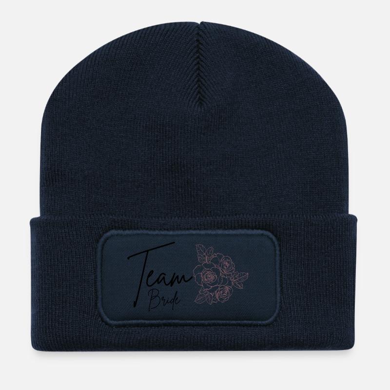 Team Braut - Recycelte Patch Beanie - French Navy
