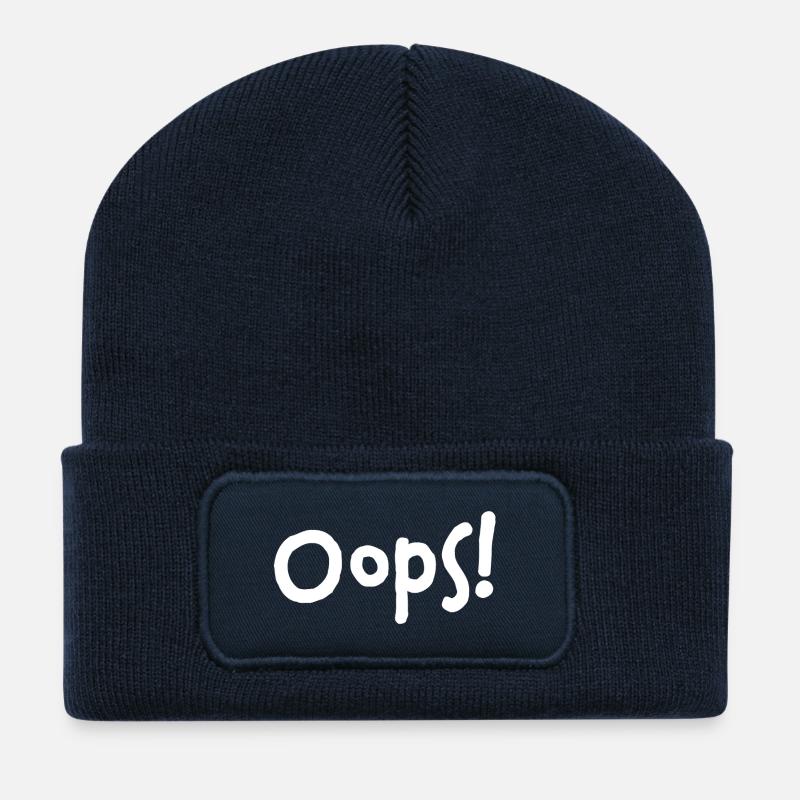 Oops! – I did it again... - Recycelte Patch Beanie - French Navy