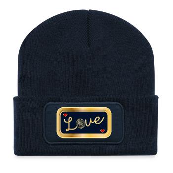 FRANZBRÖTCHEN LIEBEN HAMBURG - Recycelte Patch Beanie - French Navy - Vorne