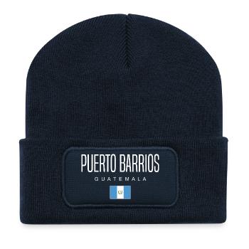 Puerto Barrios Guatemala Guatemalteken - Recycelte Patch Beanie - French Navy - Vorne