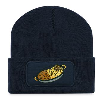 Les plats préférés de grand-mère Karin - Beanie recyclé à patch - bleu marine - Devant