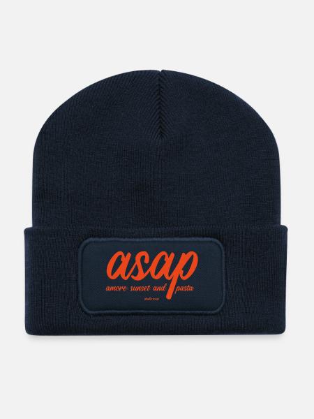 ASAP - Amore Sunset and Pasta - Recycelte Patch Beanie - French Navy