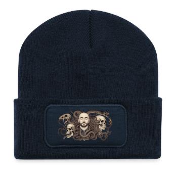 THE DAMNED #5 - dark hell - Beanie recyclé à patch - bleu marine - Devant