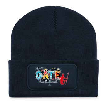 Mein verdorbener Ausdruck Marseillaise Poseidon Provence - Recycelte Patch Beanie - French Navy - Vorne