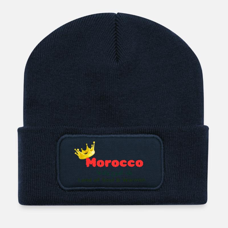 Marokko - Recycelte Patch Beanie - French Navy