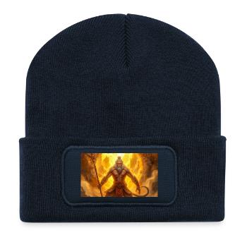 Sun Wukong, der Affenkönig, wiedergeboren in Radiant - Recycelte Patch Beanie - French Navy - Vorne